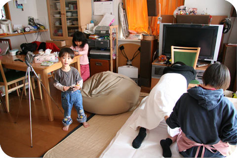 いつもの部屋でのお産